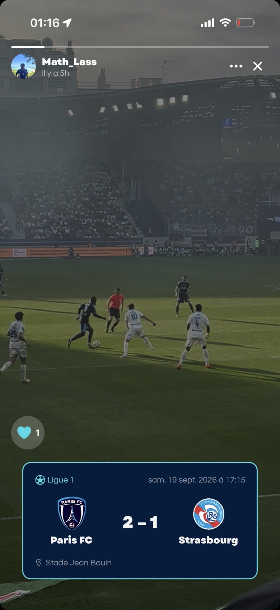 La story d'un supporter